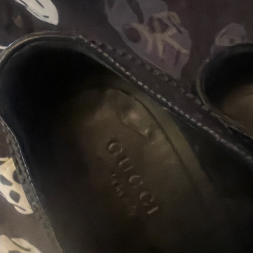 SUNDAY SPECIAL Gucci Queercore Black and Gold Studded Brogues - Picture 3 of 7